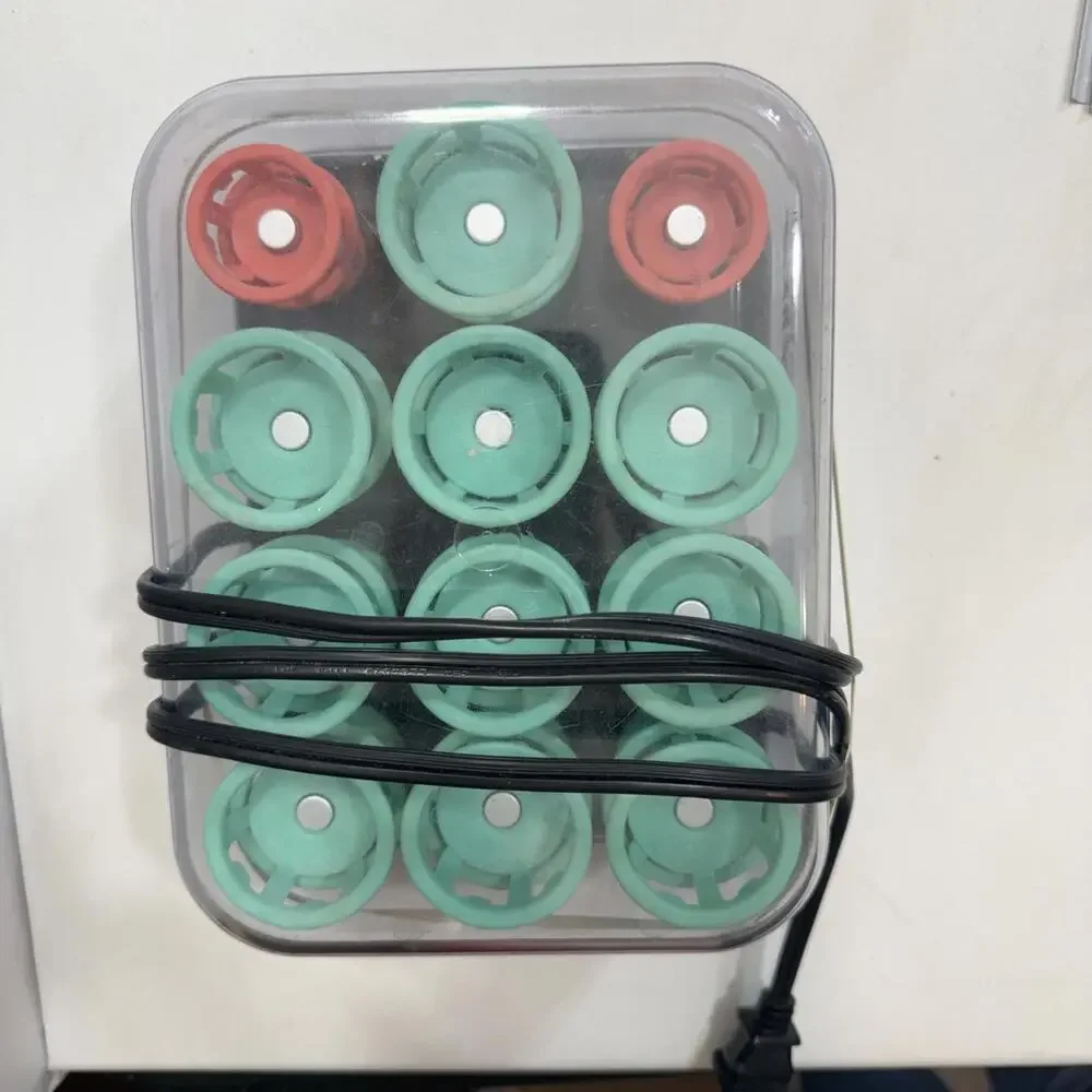 Vintage Clairol Lock N Roll Hot‎ Hair Curlers Rollers Pageant 24 Spoolies BT-1